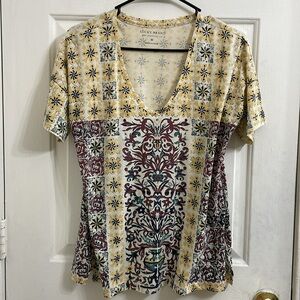 Lucky Brand Multicolor Patterned Top